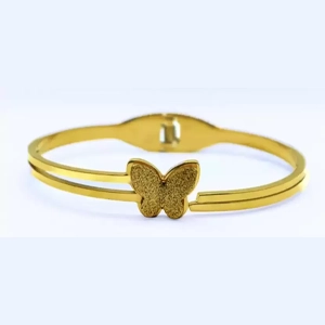butterfly-bracelet-titanium-gold-plated-for-women-front