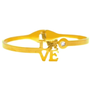 Love Bracelet Diamond Kada Gold Plated