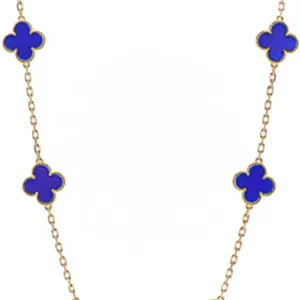 gold-chain-with-blue-colored-flower-for-women